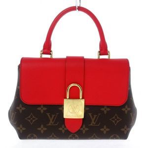 Louis Vuitton Locky BB Handbag Coquelicot Monogram Canvas Smooth Leather